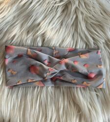  Pamut csavart rugalmas fejpánt - Szürke lufi