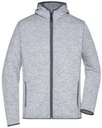 Daiber Hanorac pentru bărbați cu glugă și fermoar JN589 - Prespălat deschis / gri închis | 3XL (JN589-1698505)