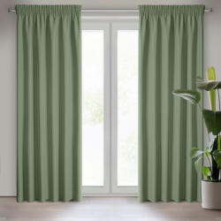 EUROFIRANY Rita egyszínű dekor függöny Olívazöld 140x270 cm
