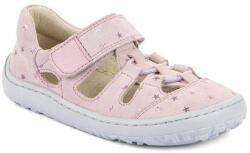 Froddo Sandale barefoot pentru fete Froddo ELASTIC SANDAL Stars G3150290-12 | încălțăminte sănătoasă de vară din materiale naturale cu închidere cu arici - 34