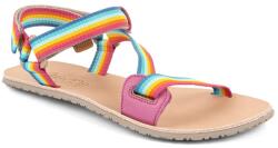Froddo Sandale barefoot pentru fete FLEXY STRAPS Multicolor Froddo G3150284-6 | încălțăminte sănătoasă de vară din materiale naturale cu velcro - 38