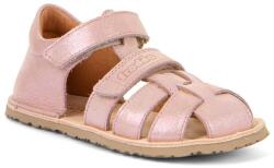 Froddo sandale barefoot pentru fete FLEXY F Pink Shine G3150283-13 | încălțăminte sănătoasă de vară din materiale naturale, cu arici - 32
