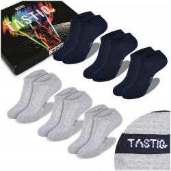  Tastiq Prémium Zokni Férfi Lábbeli Navy MIX Pamut 6 pár 39/42 méret