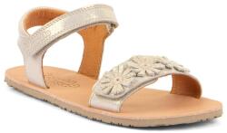 Froddo Sandale barefoot pentru fete Froddo FLEXY FLOWERS Gold Shine G3150289 | încălțăminte de vară sănătoasă din materiale naturale, cu arici - 29