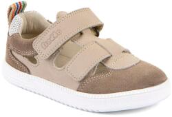 Froddo Sandale barefoot pentru băieți Froddo LOOP SANDAL Taupe G3150292-3| încălțăminte sănătoasă de vară din materiale naturale cu închidere cu arici - 34