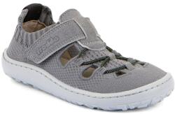 Froddo Sandale barefoot pentru băieți Froddo LIGHT SANDAL Grey G3150296-2 | încălțăminte sănătoasă de vară din materiale naturale, cu arici - 39