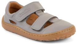 Froddo Sandale barefoot pentru băieți SANDAL Light Grey Froddo G3150291-4 | încălțăminte sănătoasă de vară din materiale naturale cu închidere pe arici - 34