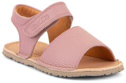 Froddo Sandale barefoot pentru fete Froddo FLEXY BLOME Pink G3150295-1 | încălțăminte sănătoasă de vară din materiale naturale, cu închidere cu arici - 36