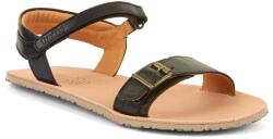 Froddo Sandale barefoot pentru copii FLEXY BUCKLE Black G3150285-1 | încălțăminte sănătoasă de vară din materiale naturale cu scai - 36