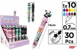ULO Golyóstoll többszínű 10in1 0.7mm panda (30db)