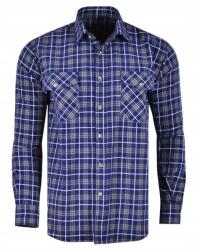  49/50 Kordbársony Kockás Ing Sötétkék Nagy