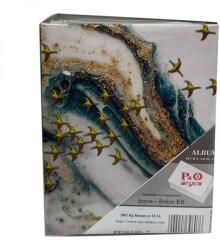 P&O 100 darabos fényképalbum - kisméretű - Arany absztrakt (PP46100-7FEHER-ARANY)