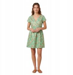 VERO MODA Ruha Vero Moda virágmintás nyári borítékos zöld pamut méret L (10265263)