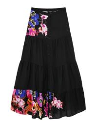 Desigual Női Desigual szoknya fekete bő szabású maxi szellős nyári méret Xs (22SWFW10/2000)