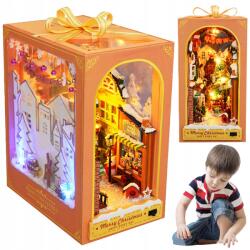  Feszesítő 3D Led Puzzle Készlet Diy Babaház Könyvzár 18X15X9.8CM (231012SU02-2Q)