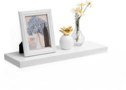 VASAGLE Lebegő fali polc, fehér 60x20x3cm