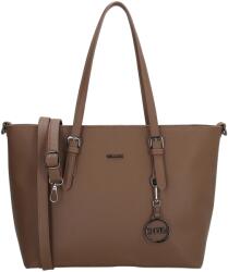 Charm London Sötétbarna nagy shopper válltáska „Misty (K17147-146-mocha-HU)