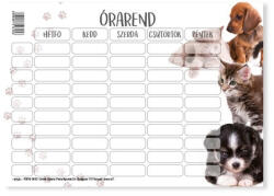 Patria Órarend pd 165x117 mm School Girls/Boys/Animal 2026