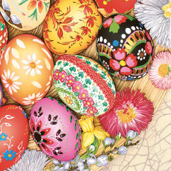  Húsvét Eggs Variety szalvéta 20 db-os 33x33 cm (PKK015739) - eking