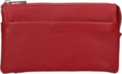 Katana Kisebb bőr női crossbody táska Katana Valli - sötétvörös