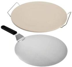  pizzasütő szett (pizzasütő kő+pizzalapát) (PIZZA)
