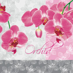 POL-MAK Orchidea Romantic szalvéta 20 db-os 33x33 cm (PKK001480)