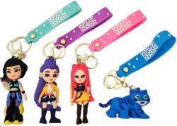  K-POP Démonvadászok kulcstartó pánttal, kb. 8 cm magas, 4 féle (KPD-KEYRING-K-POP-2) - mesescuccok