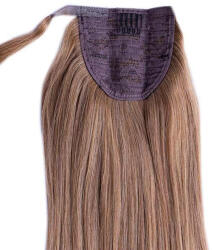 HairExtensionShop Lófarok Copf Emberi Póthaj Standard Középszőke Színben 50cm (Szín#14) (RP5014)