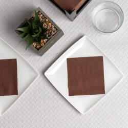 Mapelor Koktélszalvéta textúrált 20x20 cm 100 lap/csomag - barna