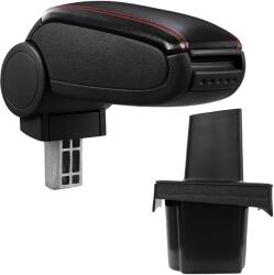  Cotieră pentru Škoda Octavia 2 II (02.2004-06.2013) negru piele ecologica cu cusatura rosie () (AVR-SKOC0720-N2R)