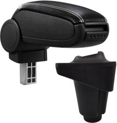  Cotieră pentru Fiat 500L (09.2012-) negru piele ecologica cu cusatura alba () (AVR-FI500L20-N2A)