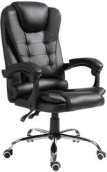 PAKKETO Scaun birou manager Benett negru pu, 62x48x110 cm (277-000007)