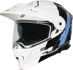 ORIGINE Casca moto Origine Adventure Cyborg rabatabila cu ochelari, culoare alb negru, marime XS (2040340181001XS) - simoto