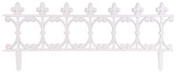 Strend Pro Garden Gard decorativ mini alb din plastic 87x34 cm, set 4 bucati (2212463)
