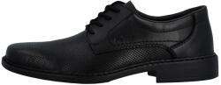 RIEKER Pantofi barbati, Rieker, B0804-00-Negru, elegant, piele naturala, cu toc, negru (Marime: 43)