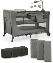 KinderKraft JOY 2 multifunkciós utazóágy - Dark grey