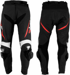  Motoros bőrnadrág W-TEC Vector 3XL fekete-piros