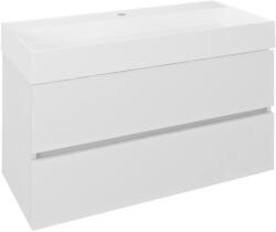 SAPHO Odetta dulap 95x43.5x50 cm sub chiuveta pe perete alb DT100-3030 (DT1003030)