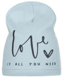  Gyerek sapka, LOVE BLUE, 90% pamut, 52cm, télire (zalewski_5902308816497)