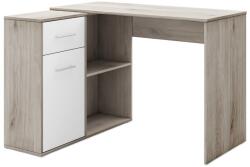 IRIM Gamma Íróasztal, 112x50x77 cm, beépített polc 88x29x74 cm, Sonoma/Fehér