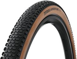 Continental gravel-cyclocross kerékpáros külső gumi 45-622 Terra Adventure Trail Grip 28x1.75, hookless felni kompatibilis, tubeless ready, fekete/transparent hajtogathatós skin