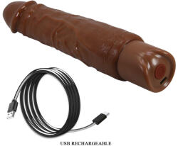  Realisztikus vibrátor Pretty Love Rufus Brown 23 cm