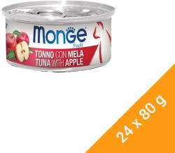 Monge Fruits Gyümölcsös Macskaeledel (Tonhal és Alma) - 24x80 g