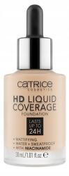Catrice Hd Liquid Coverage Light Beige (010) Alapozó 30 ml Világos Bézs árnyalat