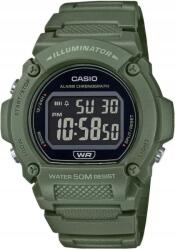 Casio Férfi karóra Casio W-219HC-3B Zöld Digitális Katonai Vízálló WR50 (W-219 W-219HC)
