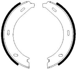 Bosch 0 986 487 605 Fékpofák készlet, fékek