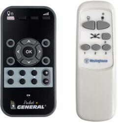 General WESTINGHOUSE Arius 72559, Cayuga 72077 - telecomandă pentru ventilator duplicat