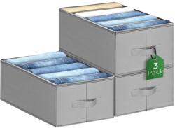 Songmics Szekrényrendező 3 db tároló doboz 5 rekesz (RUS009G04)