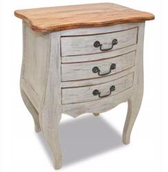 vidaXL Éjjeliszekrény, tömör mahagóni, 48x35x64 cm (244504)