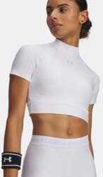 Under armour HeatGear Crop Mock SS-WHT